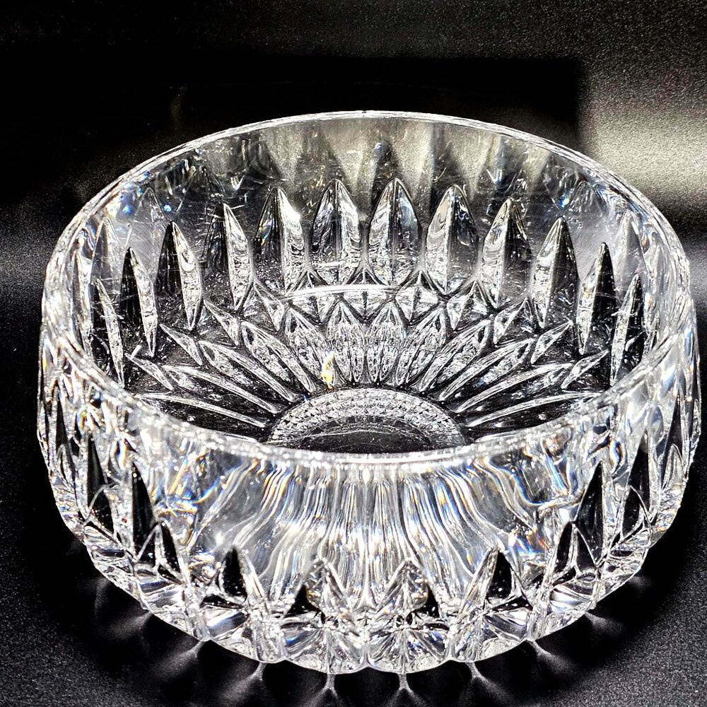 Gorham Althea Serving Bowl 6.25" lead crystal vtg luxury servingware 1980s - Picture 2 of 7